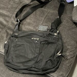 Tumi Black Messenger Bag for Men